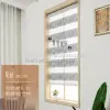 Custom-made jacquard soft gauze curtains for living rooms and guest rooms with Bauhinia flowers, CORTINA DUO ROLLER for export Specification image